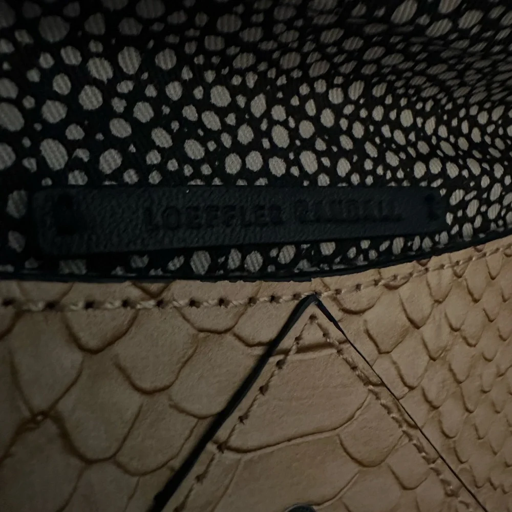 New Loeffler Randall Python‎ Embossed Nude Clutch